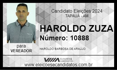 Candidato HAROLDO ZUZA 2024 - TAPAUÁ - Eleições