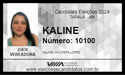 Candidato KALINE 2024 - TAPAUÁ - Eleições