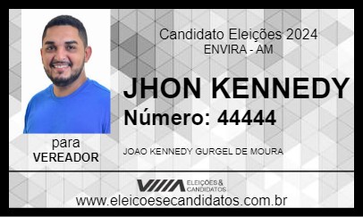 Candidato JHON KENNEDY 2024 - ENVIRA - Eleições