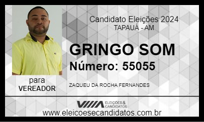 Candidato GRINGO SOM 2024 - TAPAUÁ - Eleições