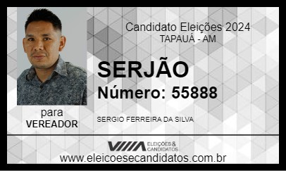 Candidato SERJÃO 2024 - TAPAUÁ - Eleições