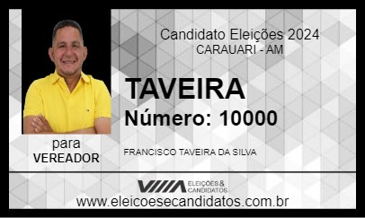 Candidato TAVEIRA 2024 - CARAUARI - Eleições