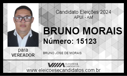 Candidato BRUNO MORAIS 2024 - APUÍ - Eleições