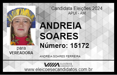 Candidato ANDREIA SOARES 2024 - APUÍ - Eleições