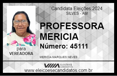 Candidato PROFESSORA MERICIA 2024 - SILVES - Eleições