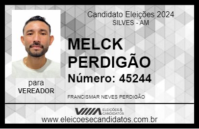 Candidato MELCK PERDIGÃO 2024 - SILVES - Eleições