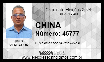 Candidato CHINA 2024 - SILVES - Eleições