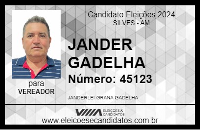 Candidato JANDER GADELHA 2024 - SILVES - Eleições