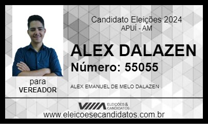 Candidato ALEX DALAZEN 2024 - APUÍ - Eleições