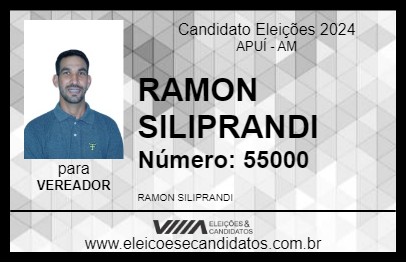 Candidato RAMON SILIPRANDI 2024 - APUÍ - Eleições