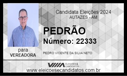 Candidato PEDRÃO 2024 - AUTAZES - Eleições