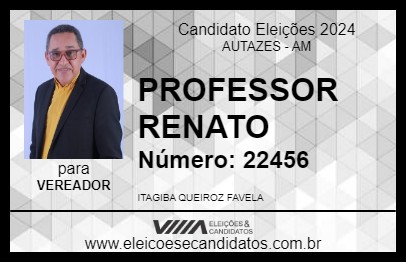 Candidato PROFESSOR RENATO 2024 - AUTAZES - Eleições