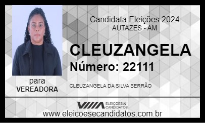 Candidato CLEUZANGELA 2024 - AUTAZES - Eleições