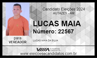 Candidato LUCAS MAIA 2024 - AUTAZES - Eleições