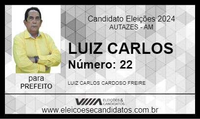 Candidato LUIZ CARLOS 2024 - AUTAZES - Eleições