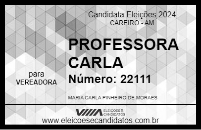 Candidato PROFESSORA CARLA 2024 - CAREIRO - Eleições