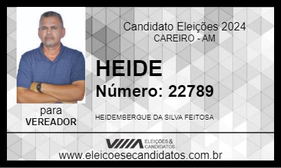 Candidato HEIDE 2024 - CAREIRO - Eleições