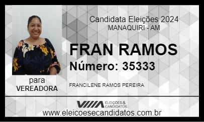 Candidato FRAN RAMOS 2024 - MANAQUIRI - Eleições