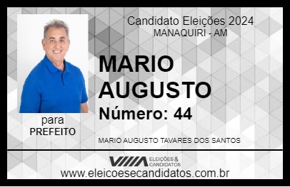 Candidato MARIO AUGUSTO 2024 - MANAQUIRI - Eleições