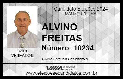 Candidato ALVINO FREITAS 2024 - MANAQUIRI - Eleições