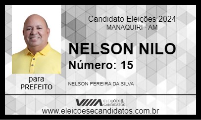 Candidato NELSON NILO 2024 - MANAQUIRI - Eleições