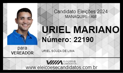 Candidato URIEL MARIANO 2024 - MANAQUIRI - Eleições