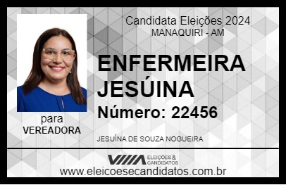 Candidato ENFERMEIRA JESÚINA 2024 - MANAQUIRI - Eleições