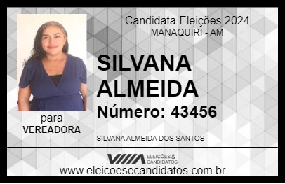 Candidato SILVANA ALMEIDA 2024 - MANAQUIRI - Eleições