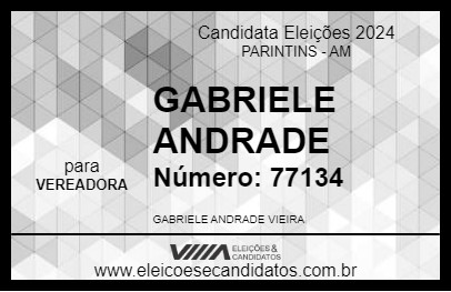 Candidato GABRIELE ANDRADE 2024 - PARINTINS - Eleições