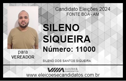 Candidato SILENO SIQUEIRA 2024 - FONTE BOA - Eleições