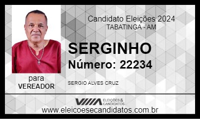 Candidato SERGINHO 2024 - TABATINGA - Eleições