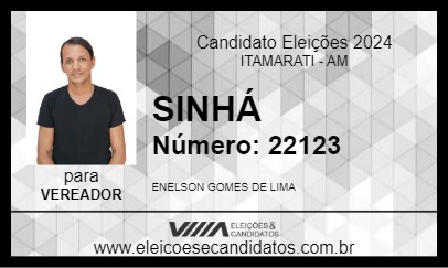 Candidato SINHÁ 2024 - ITAMARATI - Eleições