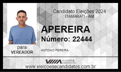 Candidato APEREIRA 2024 - ITAMARATI - Eleições