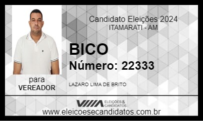 Candidato BICO 2024 - ITAMARATI - Eleições