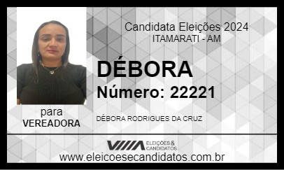 Candidato DÉBORA 2024 - ITAMARATI - Eleições