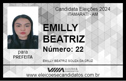 Candidato EMILLY BEATRIZ 2024 - ITAMARATI - Eleições