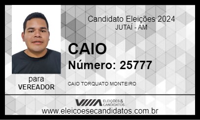 Candidato CAIO 2024 - JUTAÍ - Eleições