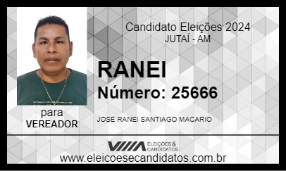 Candidato RANEI 2024 - JUTAÍ - Eleições