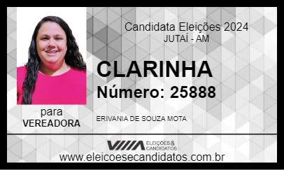 Candidato CLARINHA 2024 - JUTAÍ - Eleições