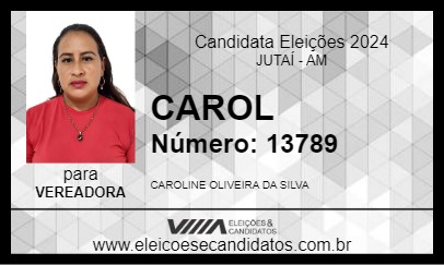 Candidato CAROL 2024 - JUTAÍ - Eleições