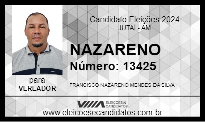 Candidato NAZARENO 2024 - JUTAÍ - Eleições