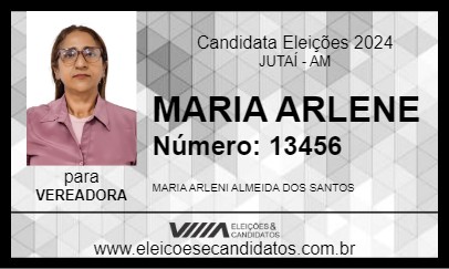 Candidato MARIA ARLENE 2024 - JUTAÍ - Eleições