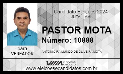 Candidato PASTOR MOTA 2024 - JUTAÍ - Eleições