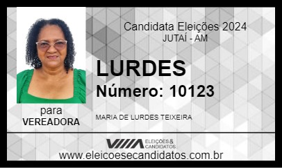 Candidato LURDES 2024 - JUTAÍ - Eleições