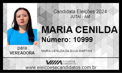 Candidato MARIA CENILDA 2024 - JUTAÍ - Eleições