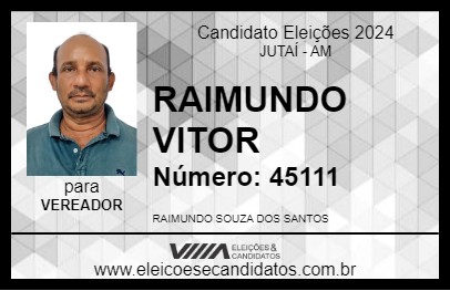 Candidato RAIMUNDO VITOR 2024 - JUTAÍ - Eleições