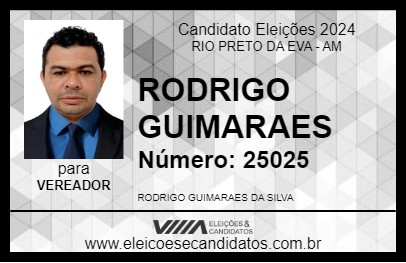 Candidato RODRIGO GUIMARAES 2024 - RIO PRETO DA EVA - Eleições