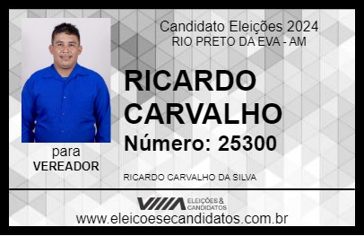 Candidato RICARDO CARVALHO 2024 - RIO PRETO DA EVA - Eleições