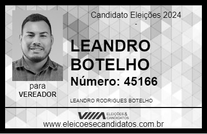 Candidato LEANDRO BOTELHO 2024 - HUMAITÁ - Eleições