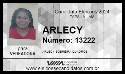 Candidato ARLECY 2024 - TAPAUÁ - Eleições